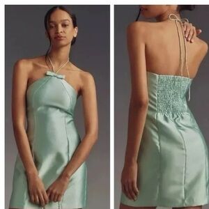 Hutch - Bow Halter Slim Mini Dress - Small